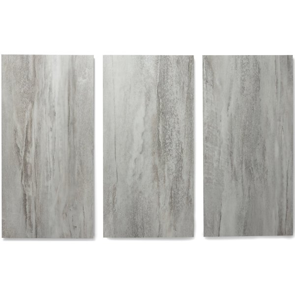 Lucida Surfaces LUCIDA SURFACES, GlueCore Greystone 12 in. x 24 in. 3mm 22MIL Glue Down Luxury Vinyl Tiles (36sq.ft per case), 18PK GC-323
